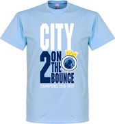 City 2 on the Bounce Champions T-Shirt - Lichtblauw - XS