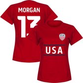 Verenigde Staten Team Dames Morgan 13 T-shirt - Rood - XXL
