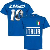 Italië R. Baggio 10 Gallery Team T-Shirt - Blauw - L