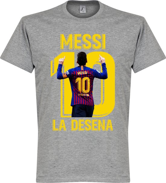 Messi La Desena T-Shirt - Grijs - S