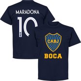 Boca Juniors CABJ Logo Maradona T-Shirt - Navy - S