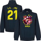 Barcelona F. De Jong 21 Gaudi Foto Hoodie - Navy - L