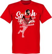 Salah Liverpool Script T-Shirt - Rood - 3XL