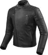 REV'IT! Vaughn Black Leather Motorcycle Jacket 48