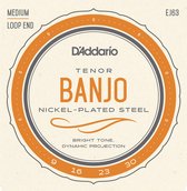 Banjo snaren EJ63 Tenor 4-String nikkel Loop End