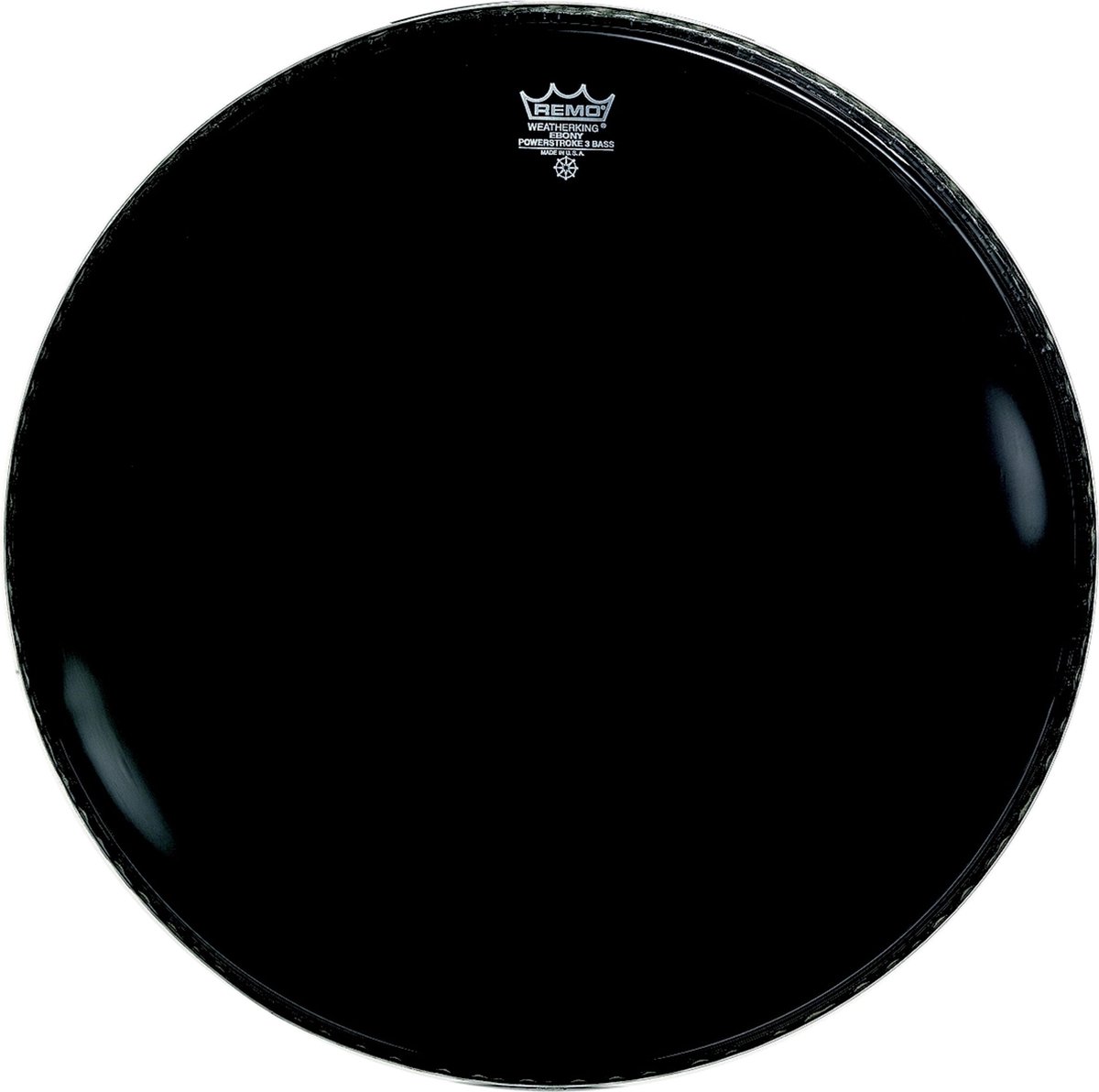 Remo P3-1020-ES - 20 Powerstroke 3, Ebony Bass + Dynamo Mal
