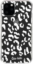 Casetastic Apple iPhone 11 Pro Hoesje - Softcover Hoesje met Design - Leopard Print White Print