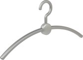 De Kledinghanger Gigant - 4 x Garderobehanger Point kunststof zilver / zilver, 45 cm