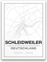 Poster/plattegrond SCHLEIDWEILER - 30x40cm