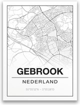 Poster/plattegrond GEBROOK - 30x40cm