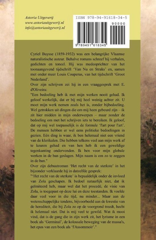 Het recht van de sterkste, Cyriel Buysse 9789491618345 Boeken