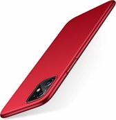 Ultra thin case geschikt voor Apple iPhone 11  - rood +  Glazen Screenprotector