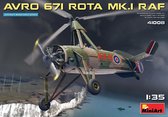 Miniart - Avro 671 Rota Mk.i Raf - Min41008 - modelbouwsets, hobbybouwspeelgoed voor kinderen, modelverf en accessoires