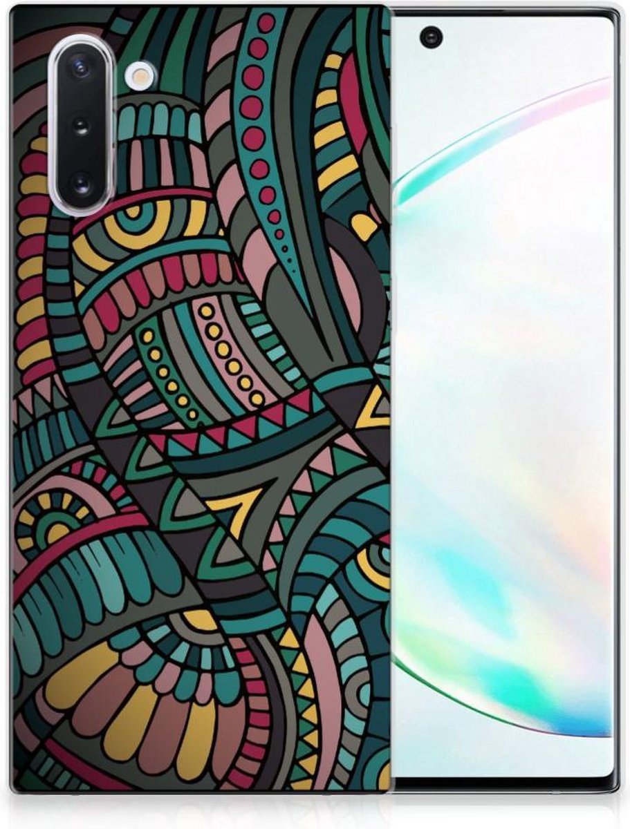 Back Cover voor Samsung Galaxy Note 10 TPU bumper Aztec
