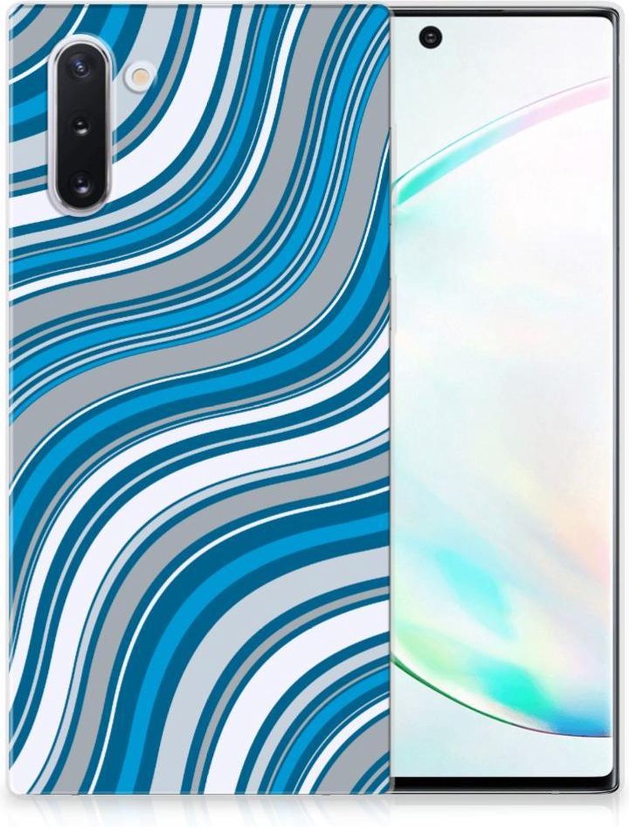 Samsung Galaxy Note 10 TPU bumper Waves Blue