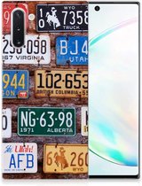 Siliconen Hoesje met foto Geschikt voor Geschikt voor Samsung Galaxy Note 10 Kentekenplaten
