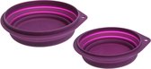 Travelling bowl silicon purple, 500 ml
