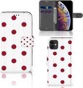 Geschikt voor iPhone 11 Book Cover Cherries