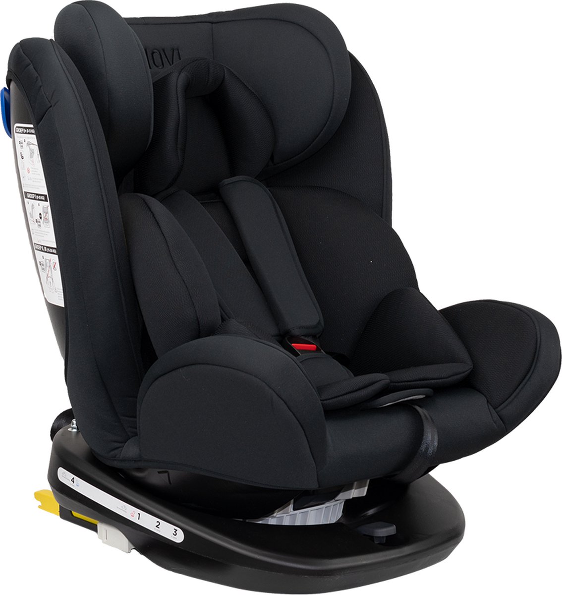 Novi Baby® Goliath Premium - Autostoel - Groep 0-1-2-3 - Isofix - Draaibaar - Zwart