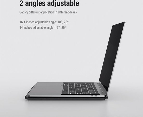 Nillkin 3-in-1 Sleeve Voor Laptop/Tablet hoes tot 14 Inch Zwart
