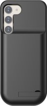 Lunso - Geschikt voor Samsung Galaxy S23 Plus / S23+ case - Powerbank hoesje - 6000 mAh - Zwart