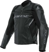 Dainese Racing 4 Leather Jacket S/T Black Black 110 - Maat - Jas