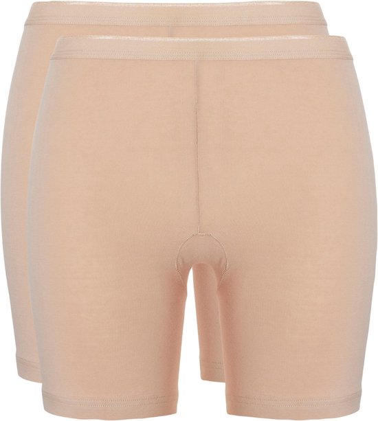 Ten Cate Basic women pants  (2-pack) - dames slips lange pijp met middelhoge taile - zwart -  Maat: