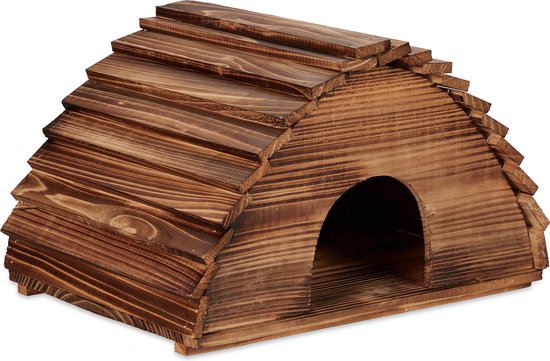 Egelhuisje met bodem - 25 x 40 x 30 cm - hout
