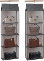 MaoXinTek Aufbewahrungsständer für Handtasche, 4 Fächer, zum Aufhängen