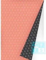 Cadeaupapier Chic Neon Orange Black, K601475-6- Breedte 40 cm - 175m lang