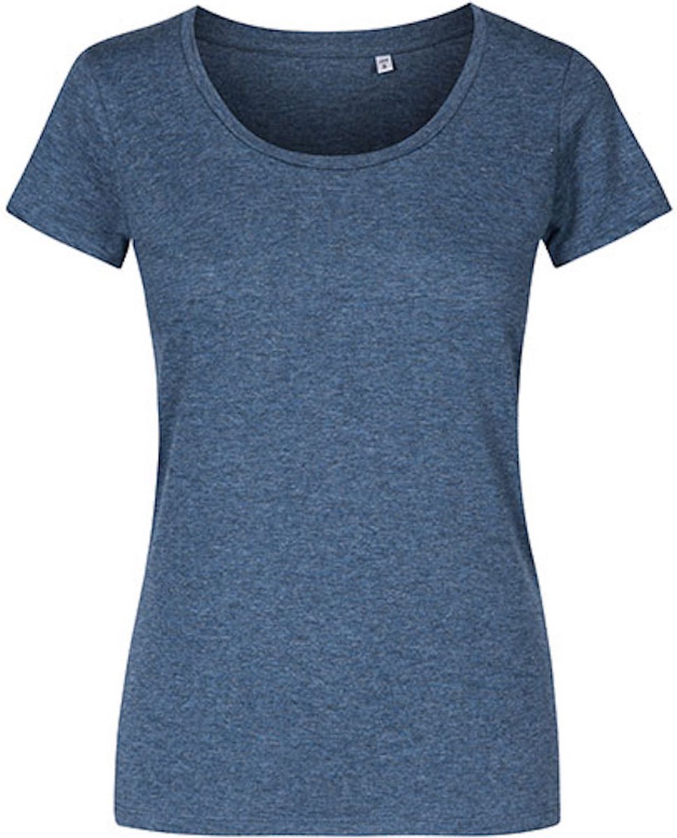Promodoro Women´s Deep Scoop T-Shirt XO1545 - Heather Navy - S