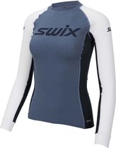 Swix Racex Lange Mouwen T-shirt Blauw S Vrouw