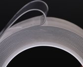Waledano® Dubbelzijdige Nano Tape – 30 mm x 1 Meter - Muur Tape - Waterdicht - Herbruikbaar En Wasbaar - Transparante - Montage tape – Gekko tape - Extra Sterk - 2 STUKS