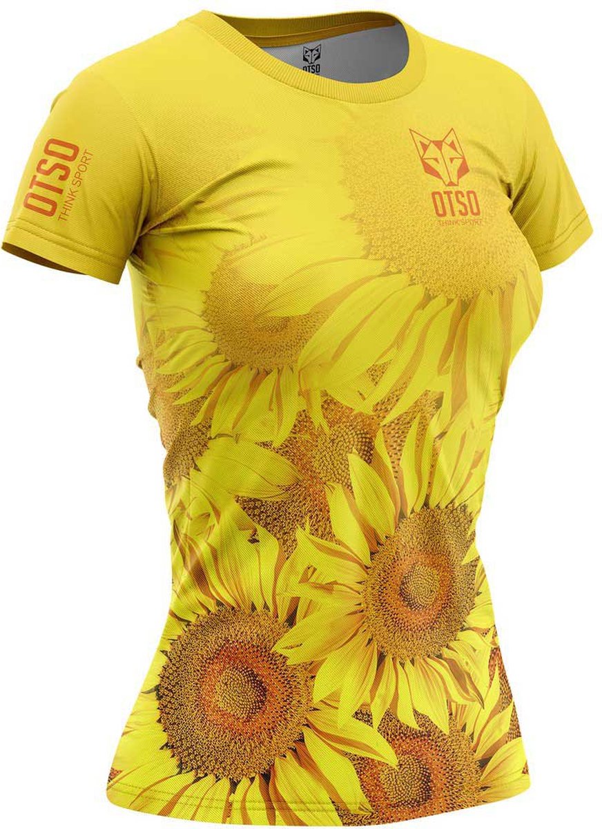 OTSO T-Shirt Korte Mouw T-Shirt Dames - Sunflower - XS