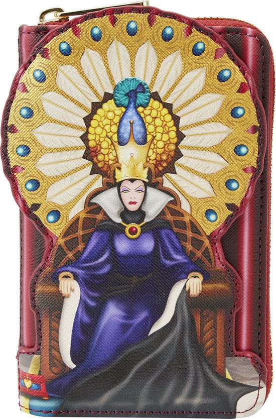 Loungefly: Disney Snow White - Evil Queen Throne Evil Queen Throne Zip Around Wallet