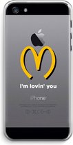 Case Company® - Hoesje geschikt voor iPhone 5 / 5S / SE (2016) hoesje - I'm lovin' you - Soft Cover Telefoonhoesje - Bescherming aan alle Kanten en Schermrand