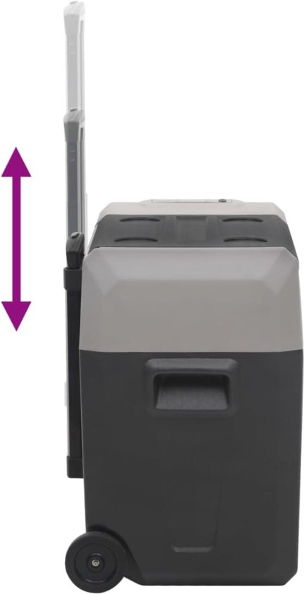 COSTWAY Koelbox Met Wielen En Aluminium Telescopische Handgreep Handkar Isolatiebox Mobiel 100 Kg Belastbaar Warmtecontainer Thermobox Voor Camping Reizen Strand 1625174617
