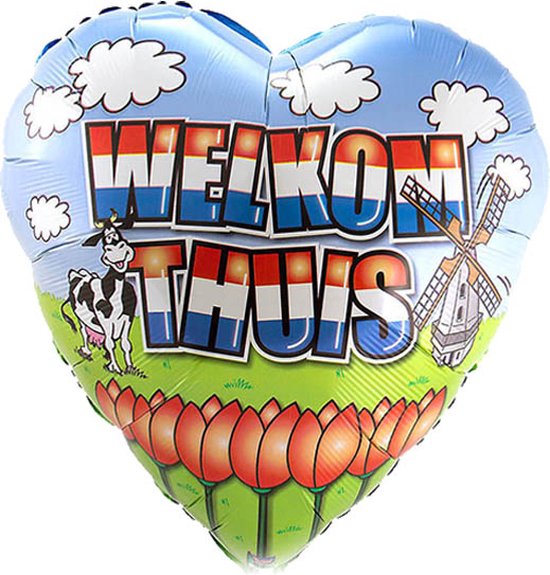 Folat - Folieballon XL Welkom Thuis 74 cm