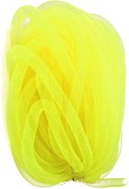 Decoratie tube neon geel Ø16mm per 2,5 meter in zakje