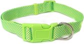 Nobleza Hondenhalsband - Klikhalsband Nylon - Fluorescerend - Groen - Verstelbaar tussen 30 en 50 cm - L