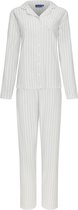 Pastunette - Dames Pyjama set Debbie - Grijs - Flanel - Katoen - Maat 42