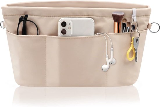 Organisateur de sac à main, nylon, sac dans un sac, organisateur, avec  porte-clés,... | bol