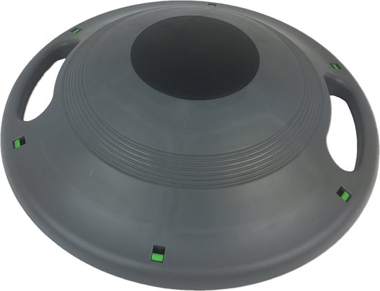 Disque d'équilibre fitness avec poignées noir