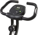 Stuur en display van een zwarte hometrainer met 'Tunturi Star Fit X100' opschrift.