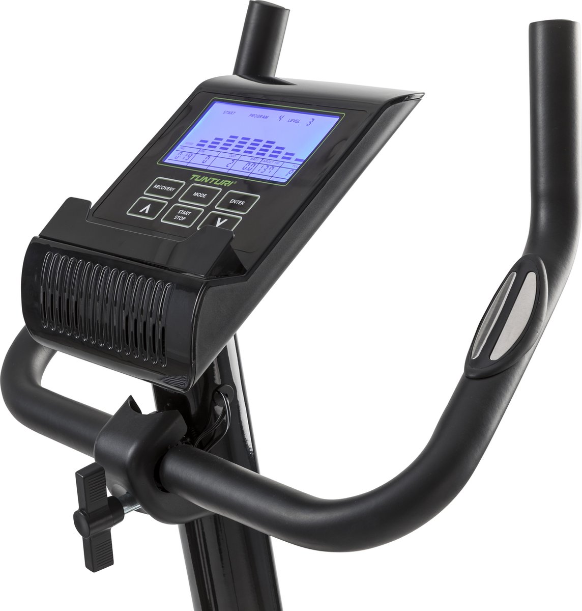 Afbeelding 2 van Tunturi Star Fit E100 Hometrainer - Fitnessfiets - 21 programma's - 24 weerstandsniveaus - Ergometer - Verstelbaar - Kleur: zwart