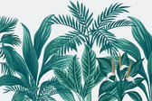 Fotobehang - Vlies Behang - Jungle Planten en Bladeren - 416 x 254 cm