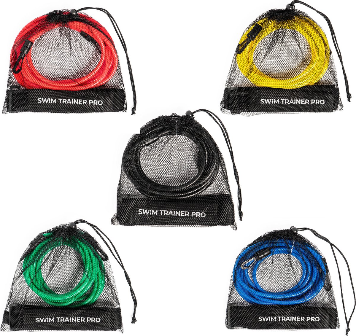 Swim Trainer Pro - Zwemelastiek Rood - 3 Meter - Volwassen - Zwem Training - Zwemgordel - Trainingsbanden - Zwem Weerstand - Vakantie accessoire voor in het zwembad - Zwemriem — afbeelding 6