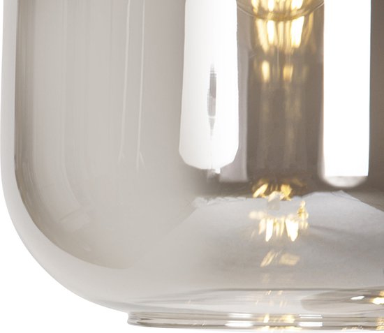 QAZQA zuzanna - Design Hanglamp eettafel - 3 lichts - Ø 60 cm - Zwart Goud - Woonkamer | Slaapkamer | Keuken - QAZQA