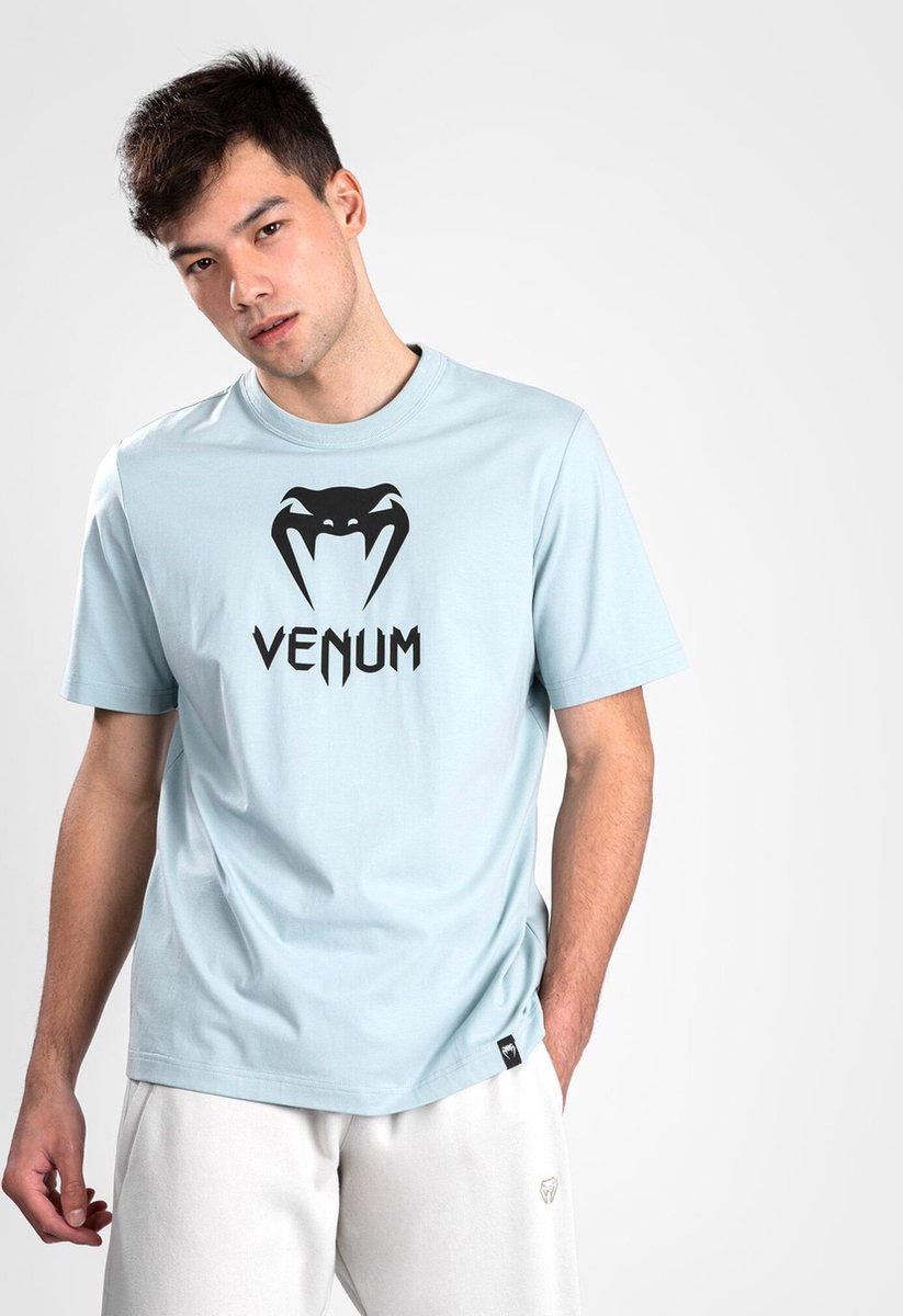 Venum Classic T-shirt Katoen Helder Water Zwart maat XL