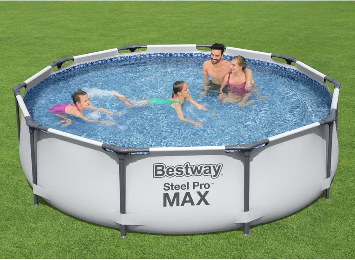 Bestway Zwembad Steel Pro MAX 56406 - FrameLink Systeem - Eenvoudig op te Zetten - 305 x 76 cm — afbeelding 6